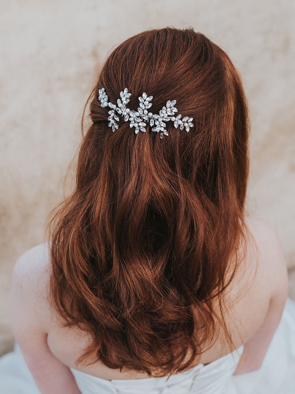 Thumbnail: "Genevieve" Rhinestone Hair Comb