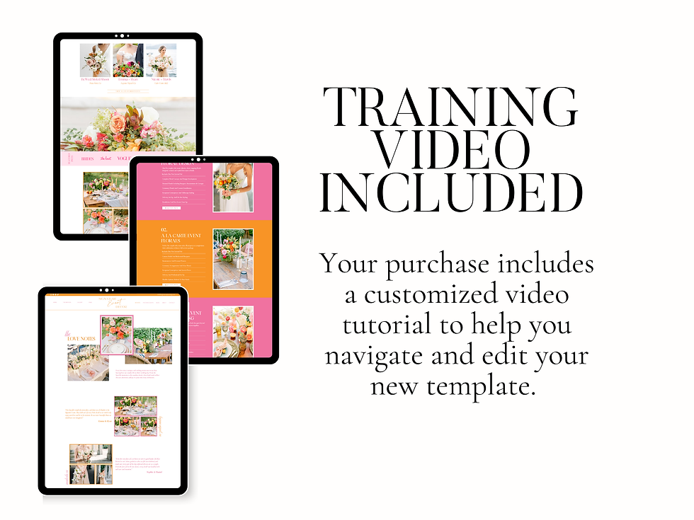 Thumbnail: Bright Colorful Wix Website Template for Wedding Florals & Decor