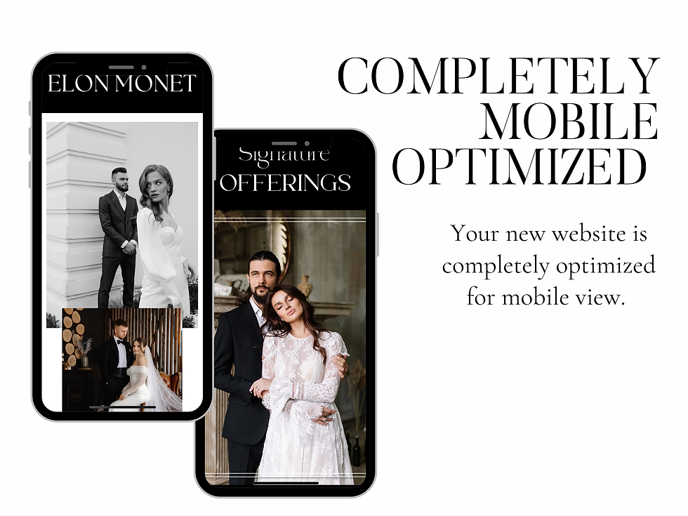 Thumbnail: Dark Black Modern Elegant Photographer Photography Wix Website Template