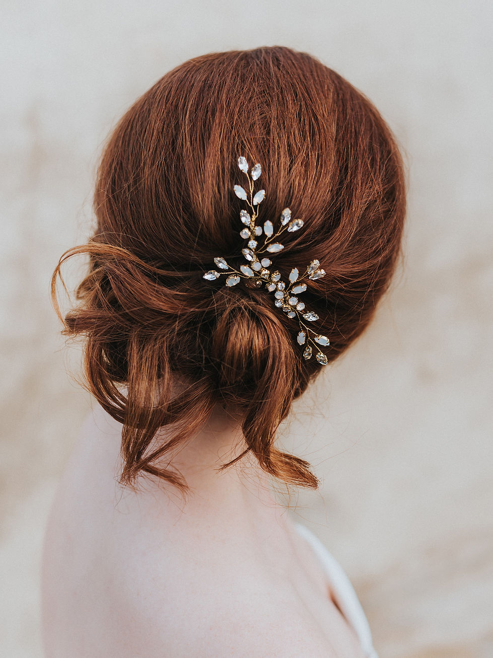 Thumbnail: Natalia" Beaded Hair Comb