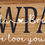 Thumbnail: PawPaw Personalized Rustic Wooden Wall Sign, 6"x18"