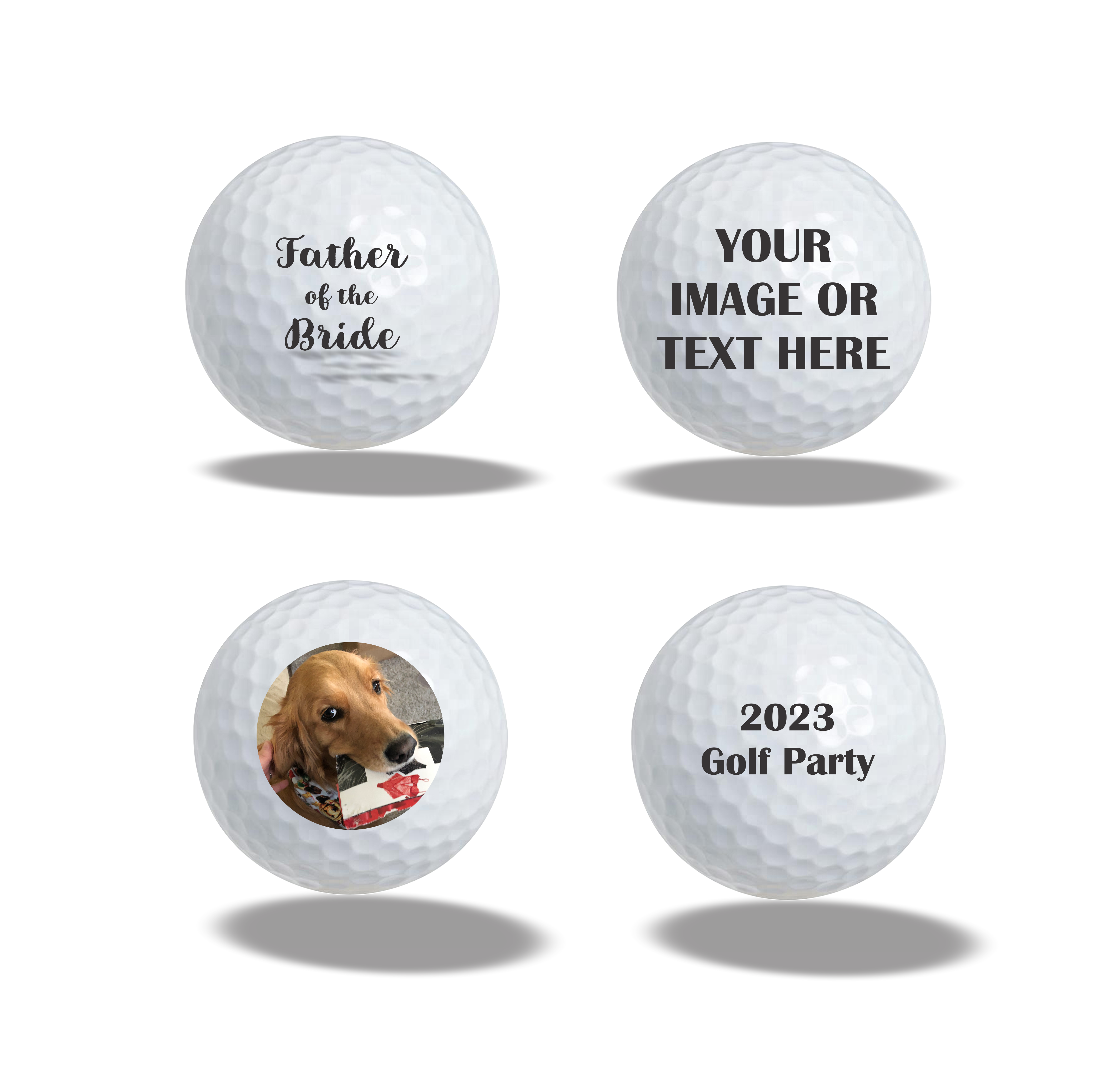 Personalised Picture Or Text Golf Ball