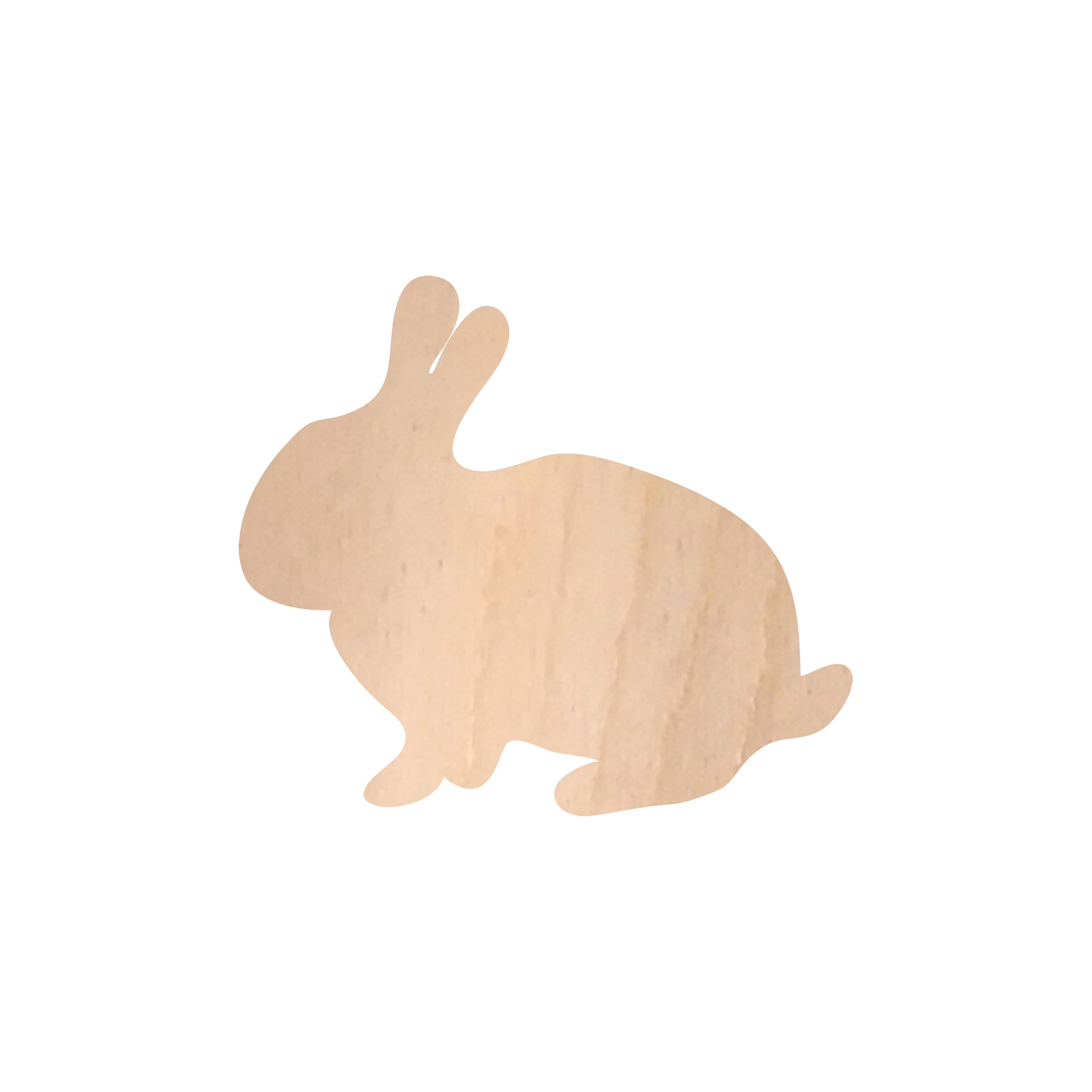 Wooden Rabbit Cutout Style A066