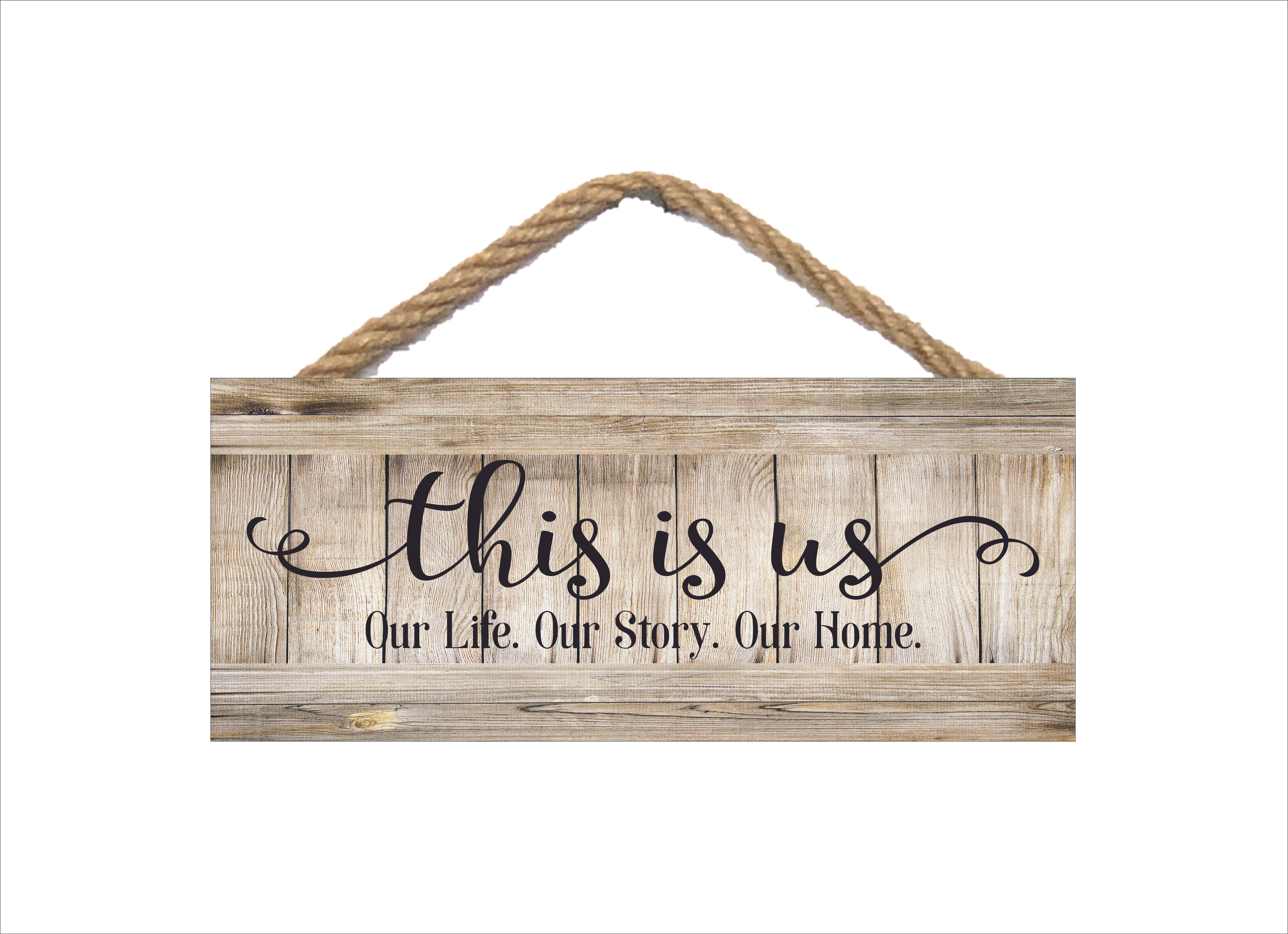 This Is Us Wooden Wall Sign