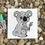 Thumbnail: Color Your Own Canvas Wall Sign, Koala Wall Art for Kids and Adults