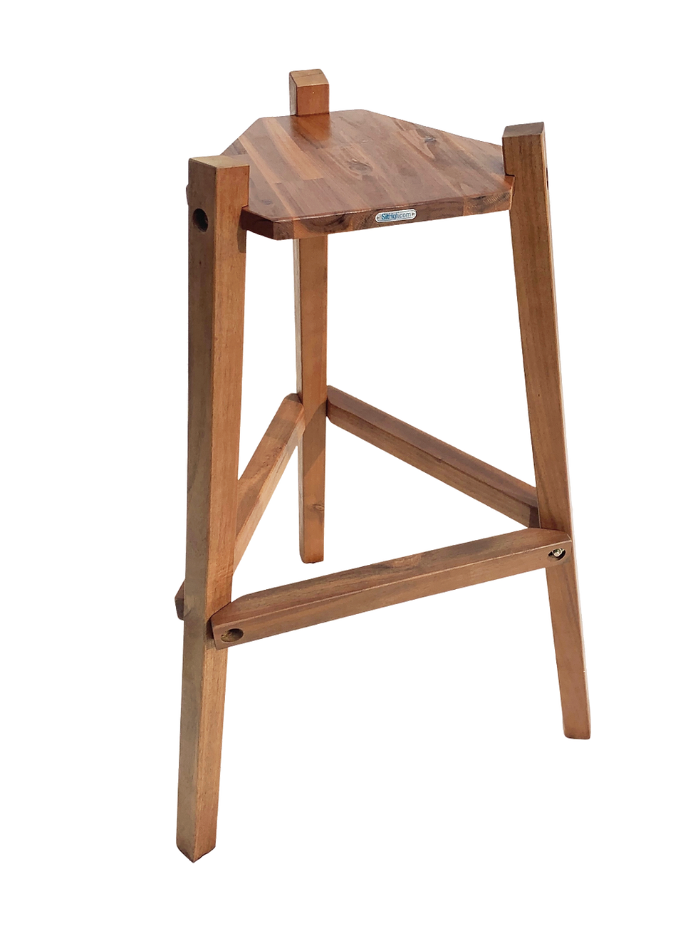 Thumbnail: Acacia Courtside Cooler Stand (#835) – shown with optional cooler/trashcan