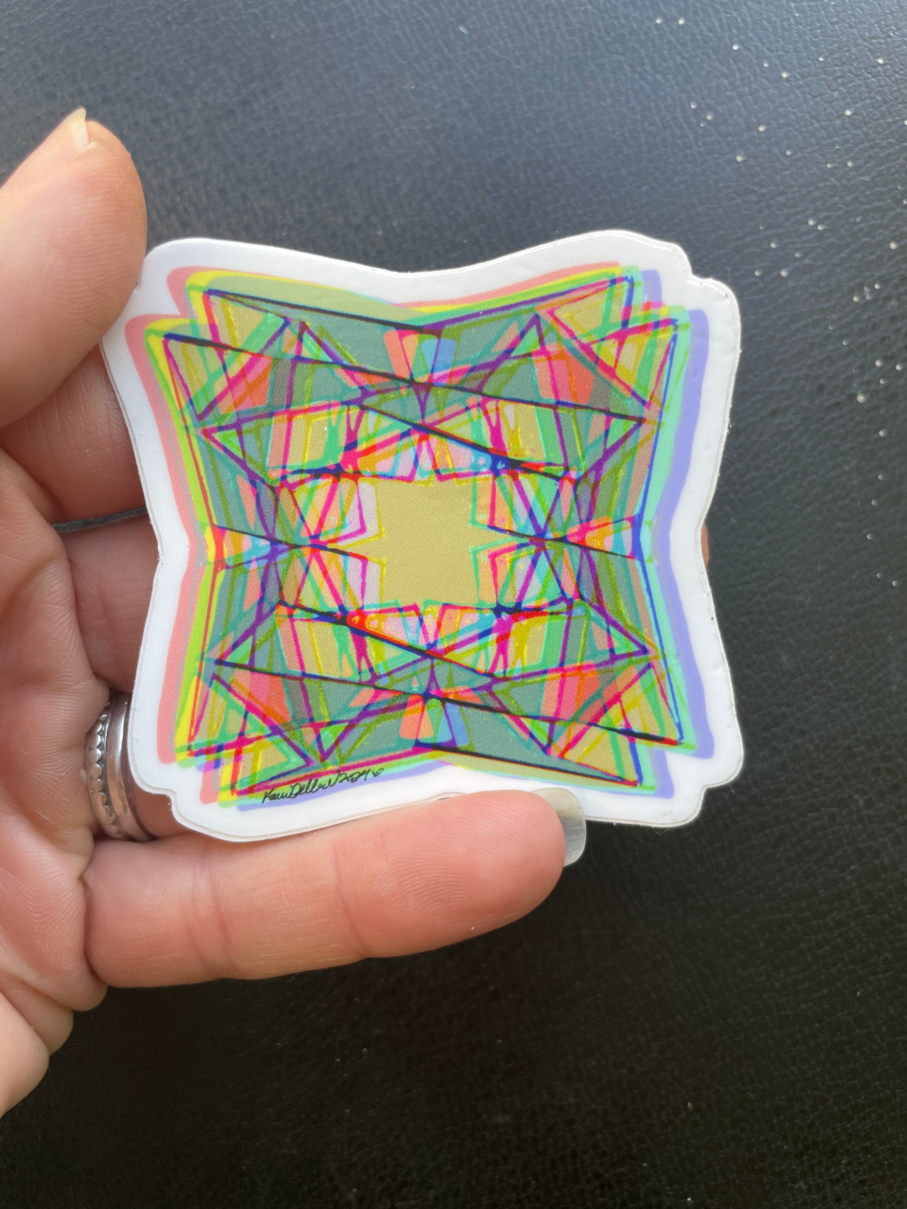 Trippy 3D sticker 