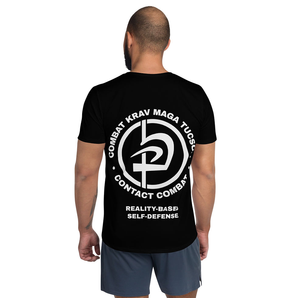 Thumbnail: Combat Krav Maga Tucson Men's Athletic T-shirt "BAD THINGS"