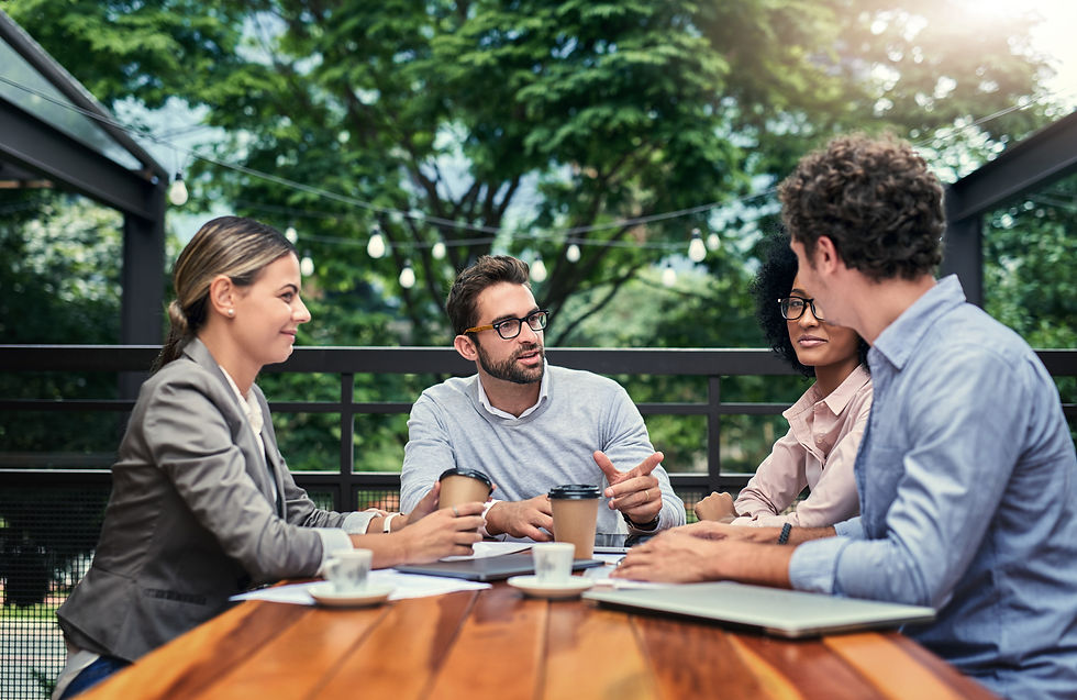 location-location-location-cropped-shot-group-business-colleagues-having-meeting-outdoors-