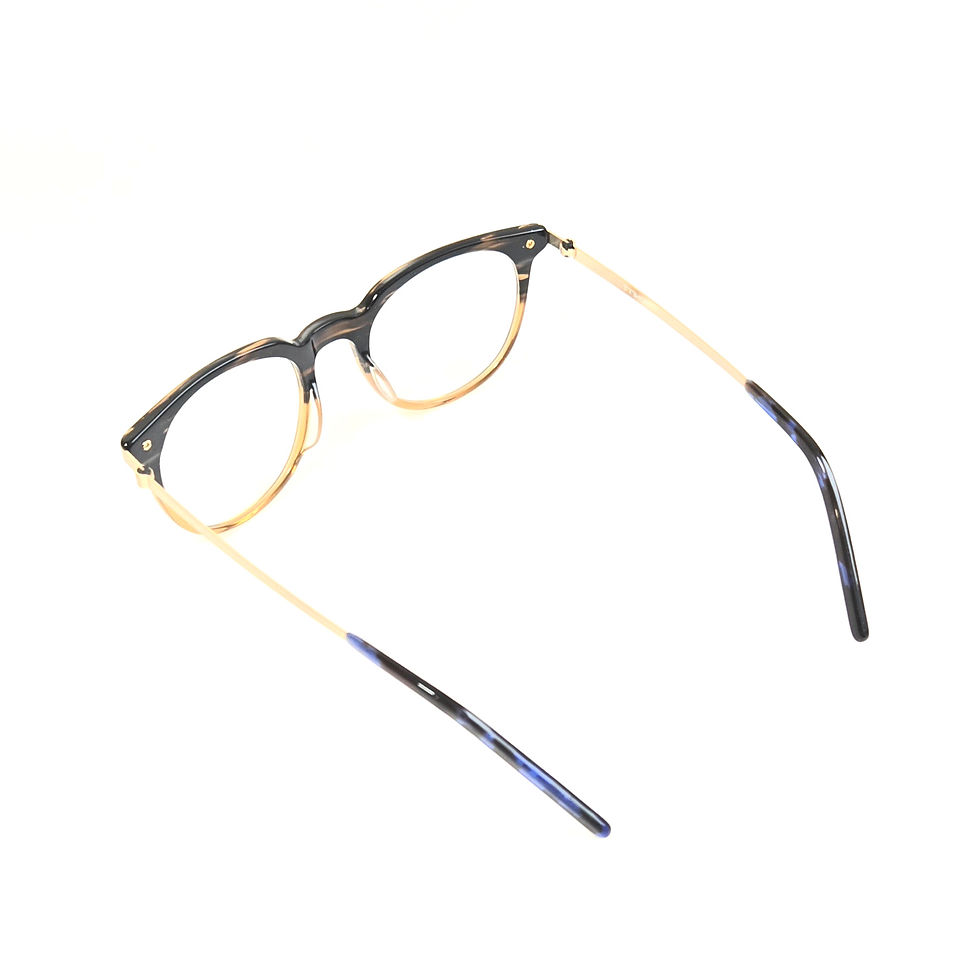 縮圖：閱讀用板材鈦合金眼鏡 Louis C5 背面展示圖