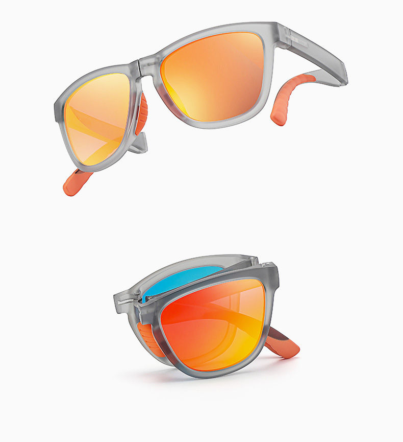 縮圖：FLIX 可折疊運動太陽眼鏡 折疊收納示意 輕巧便攜