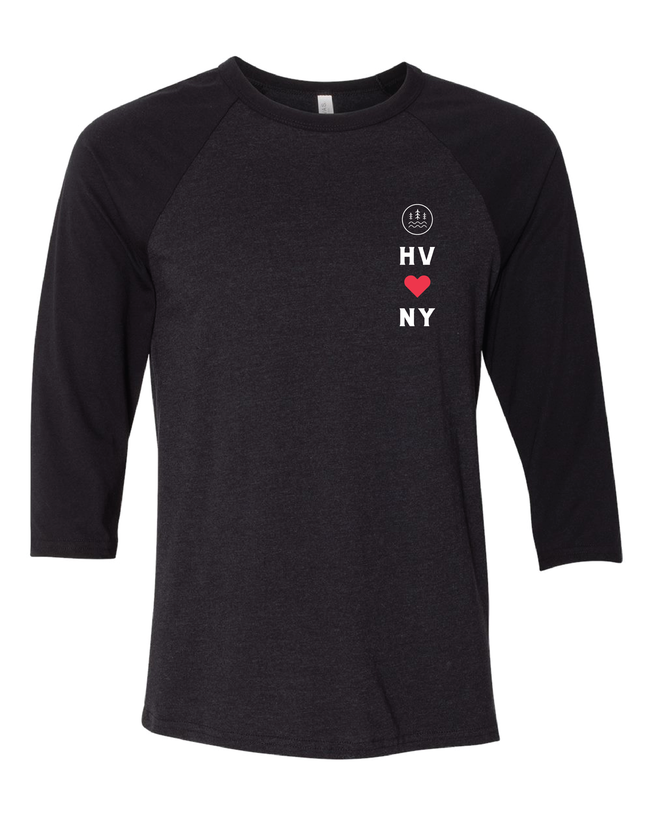 HV Loves NY 3/4 Sleeve (Heather Black)