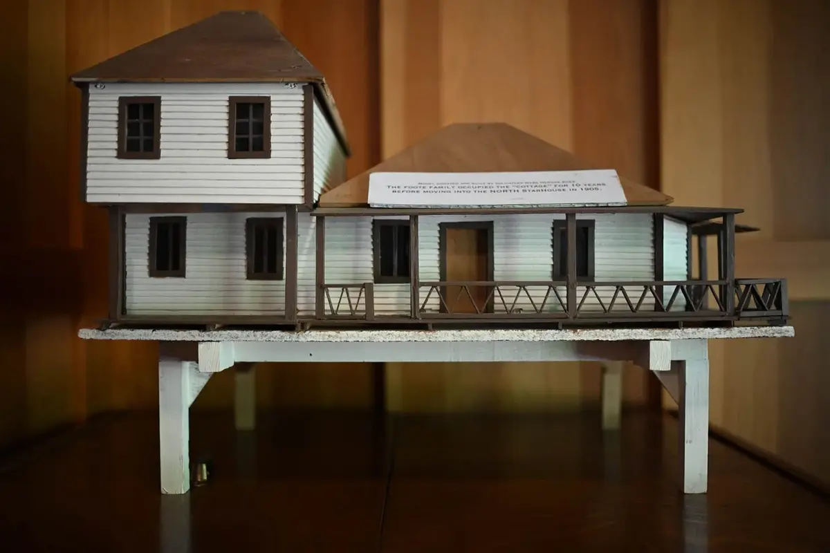 Model design of the North Star cottage created by volunteer Mark Hermes