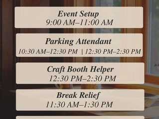 volunteer shift preview