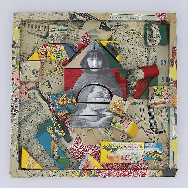 mirada de mujer collage
