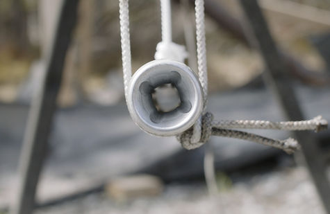 Tension splice after compression