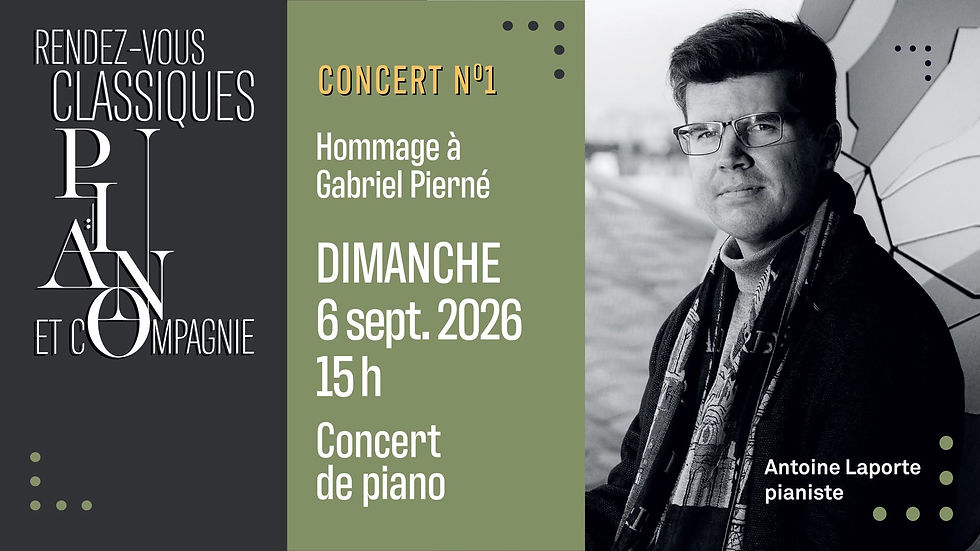 Récital de piano - Hommage à Gabriel Pierné