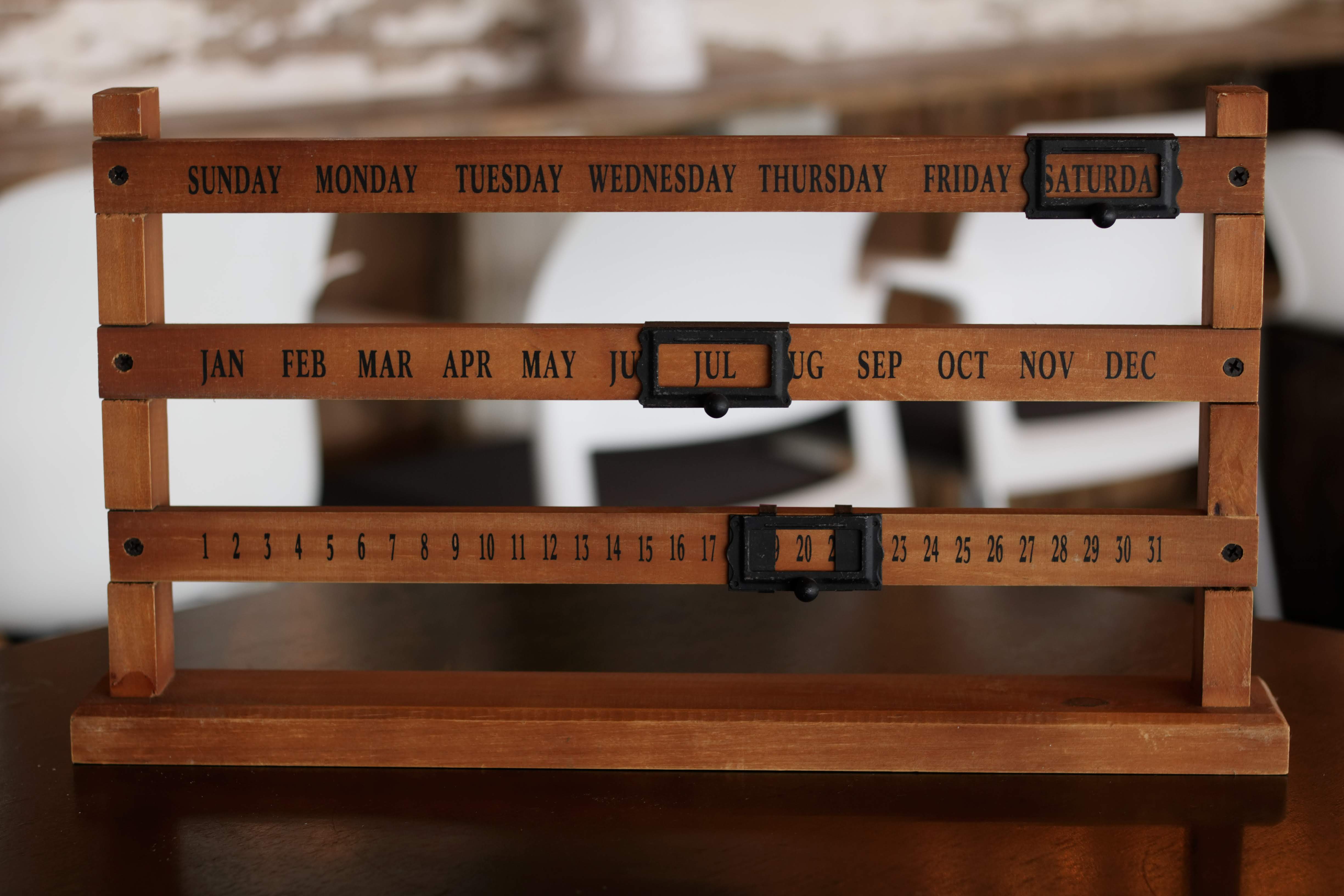 Wooden Calendar