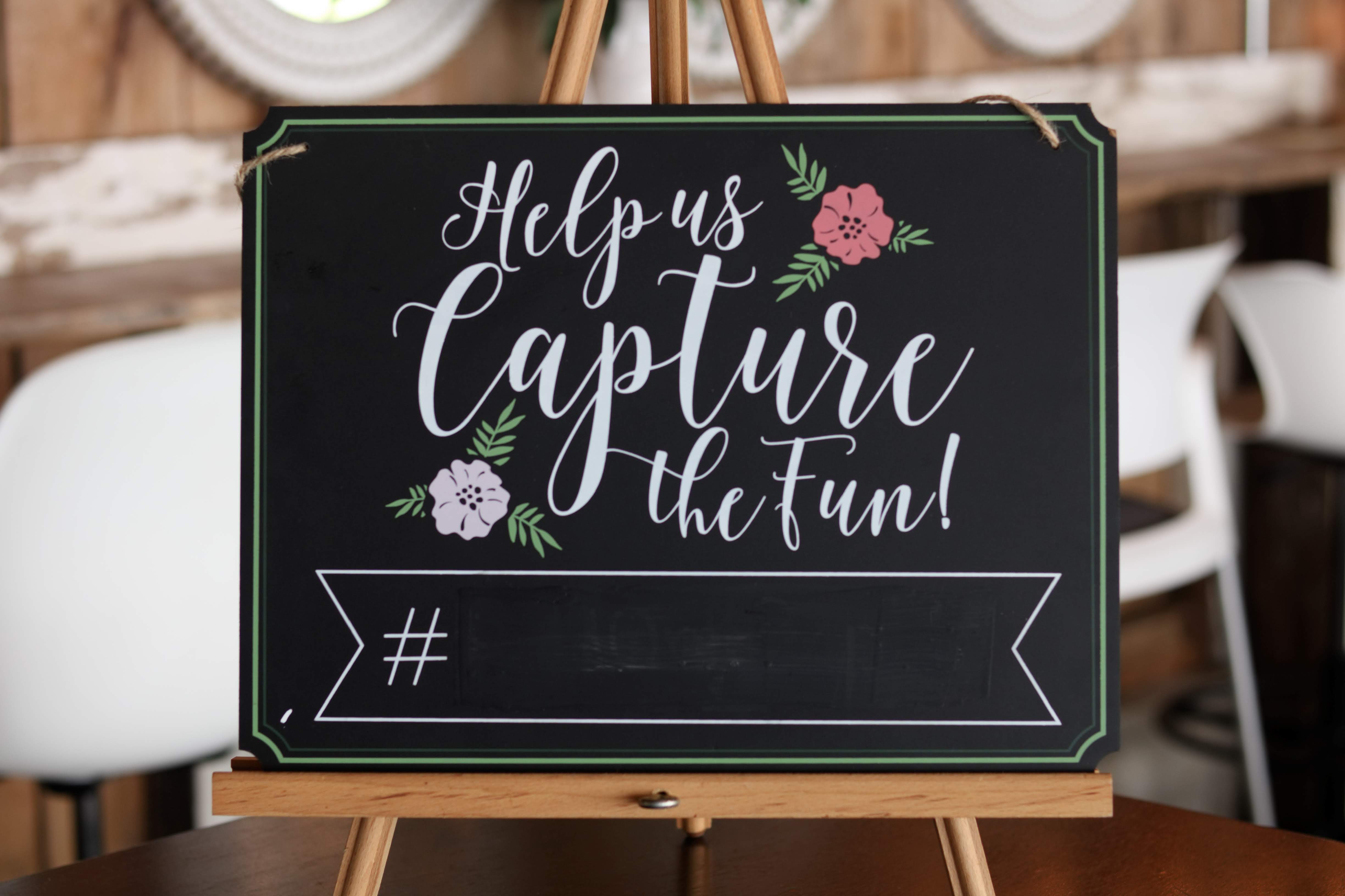 Hashtag Chalkboard
