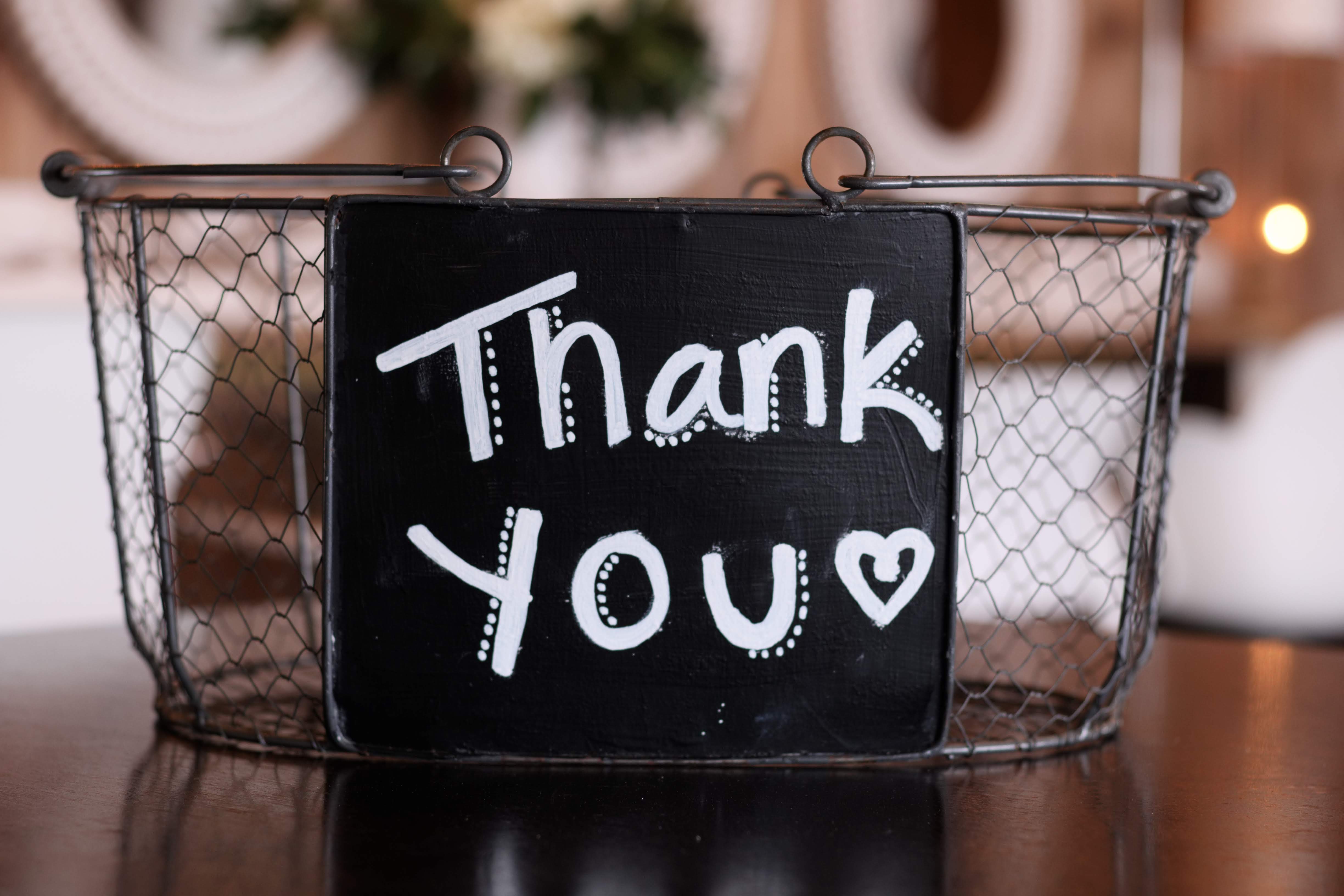 Chalkboard Basket