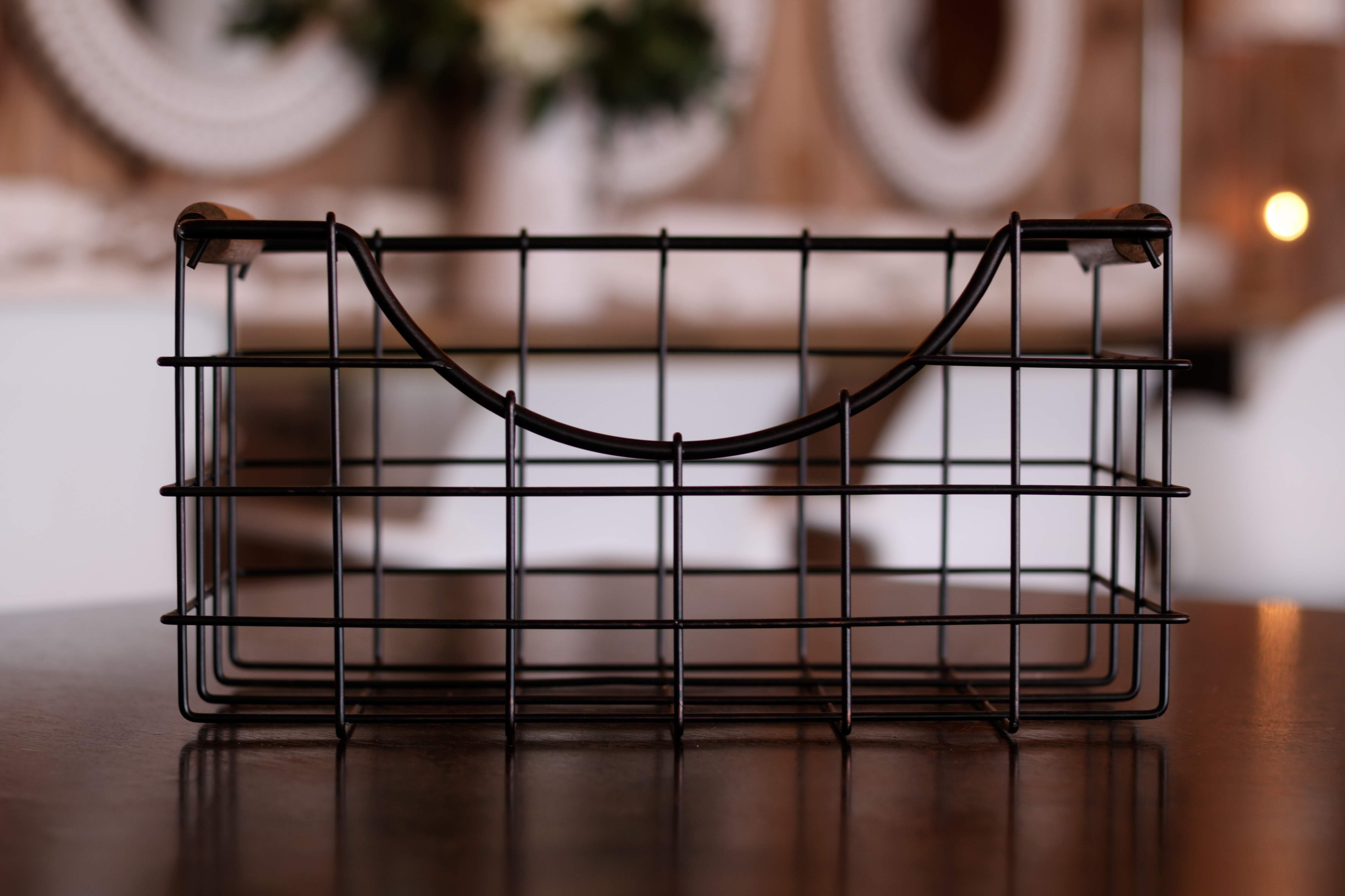 Small Black Wire Basket
