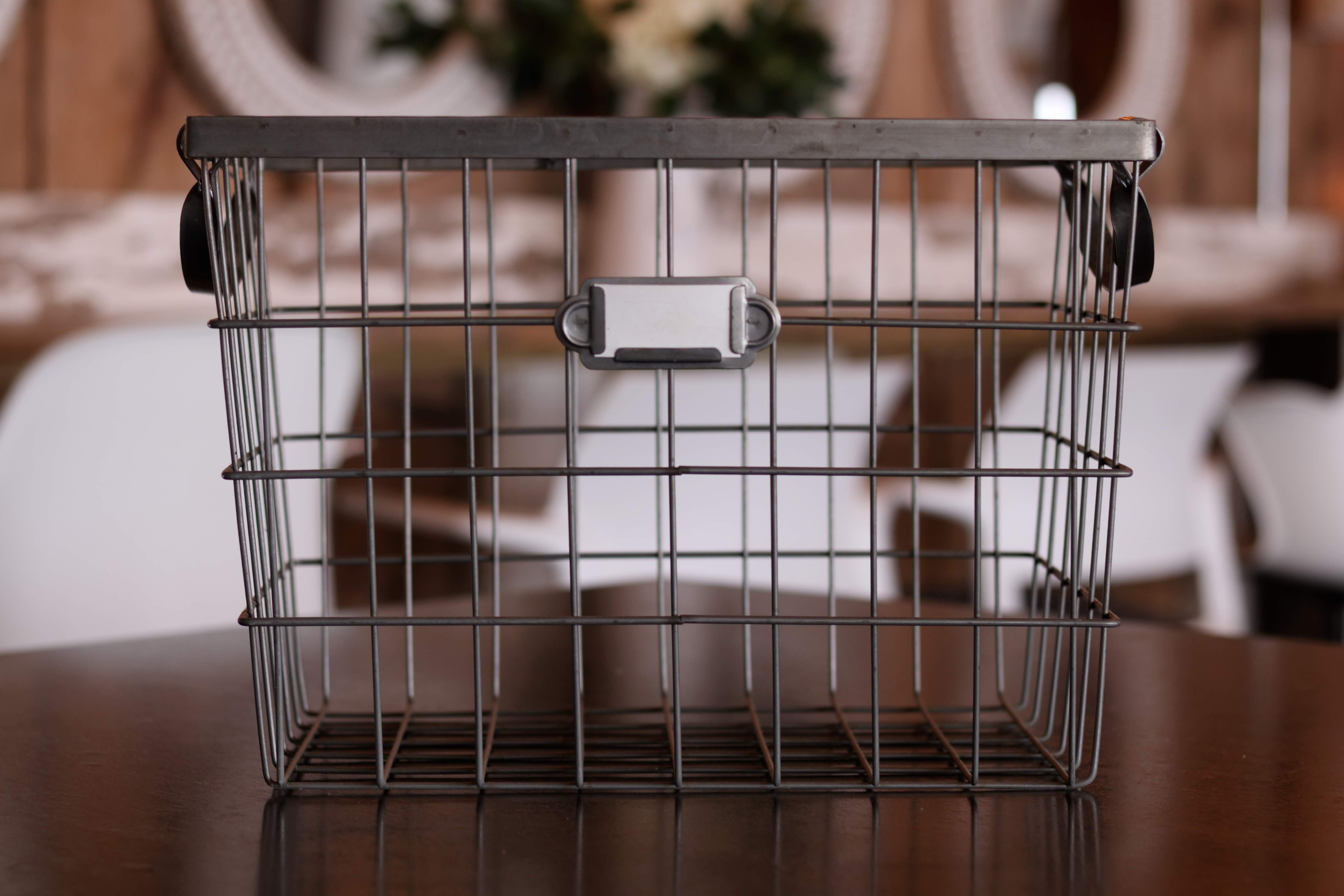 Large Slate Wire Basket
