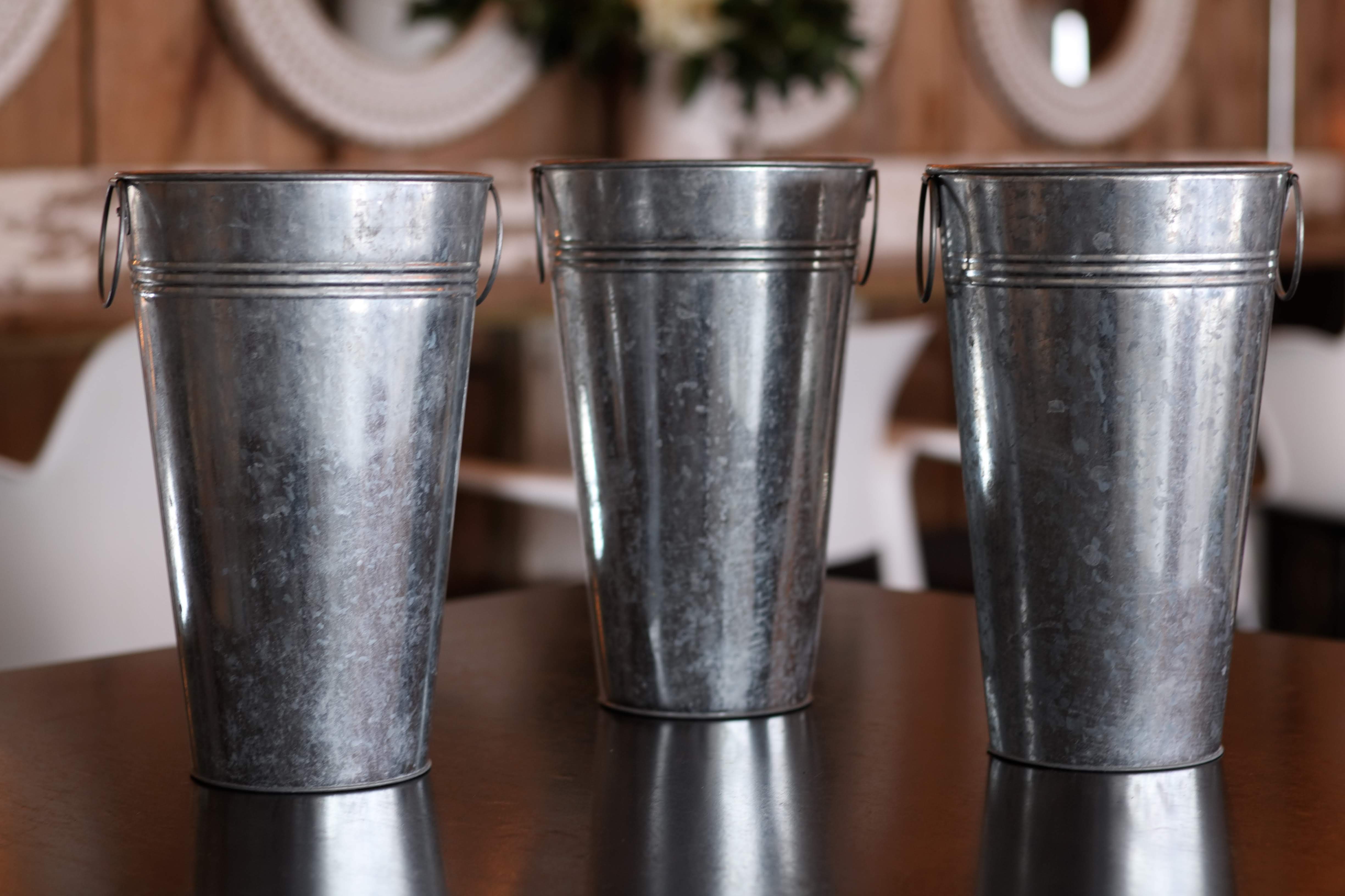 Tall Tin Buckets