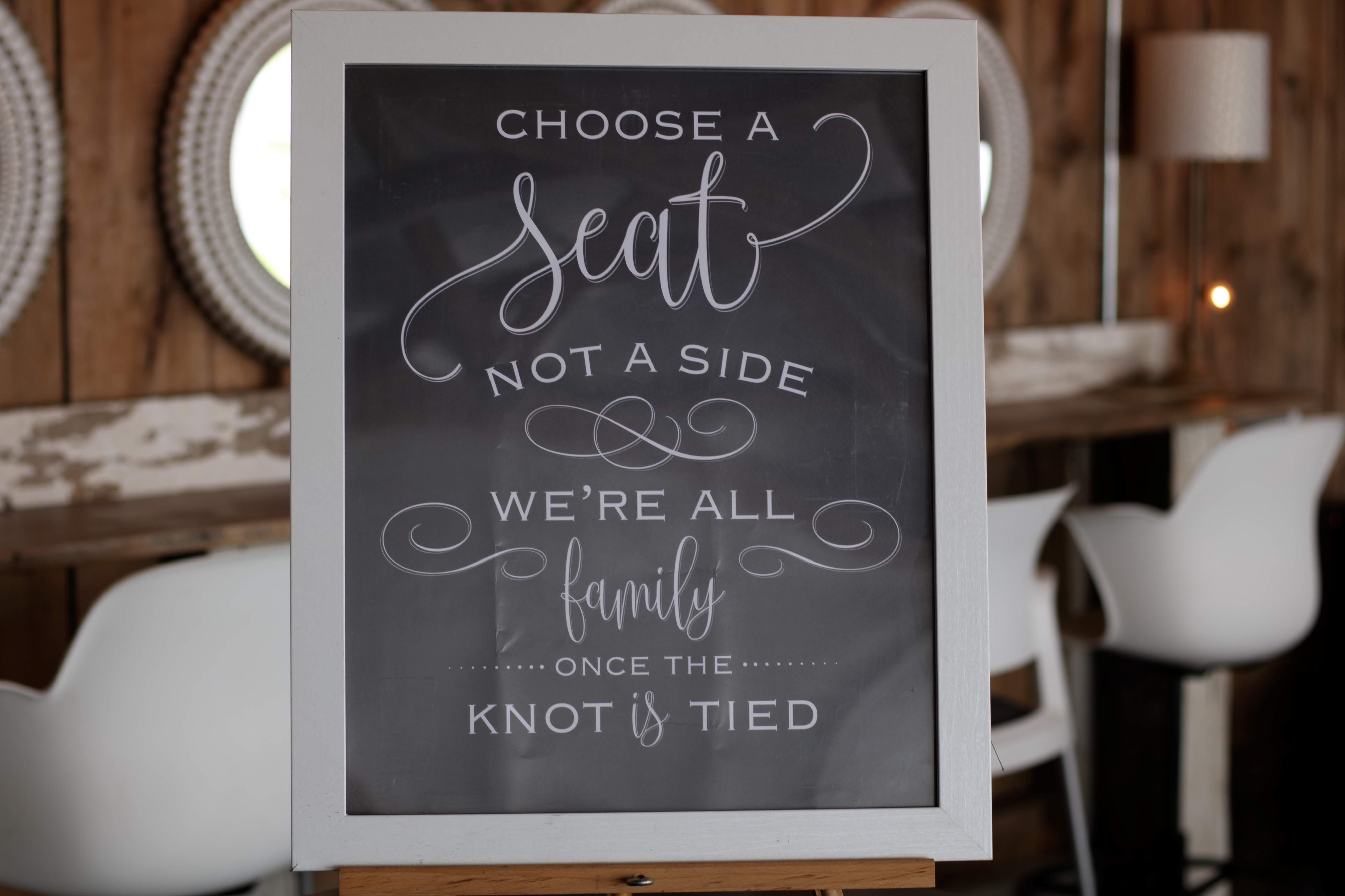Seating Sign