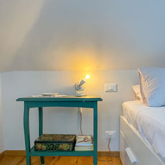 Giuliano Gambino, Lucilla Flamini, architetto, architetti, Torino, casa, residenziale, interior design, progettazione interni, architettura, comodino, mansarda, letto