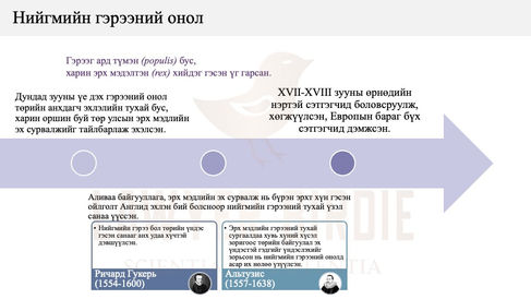 Төрийн үүслийн Нийгмийн гэрээний онол