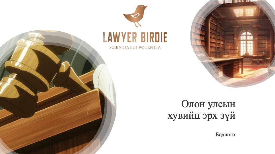 Олон улсын хувийн эрх зүйн бодлого