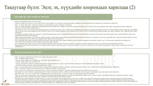 Эцэг, эх, хүүхдийн хоорондын харилцаа