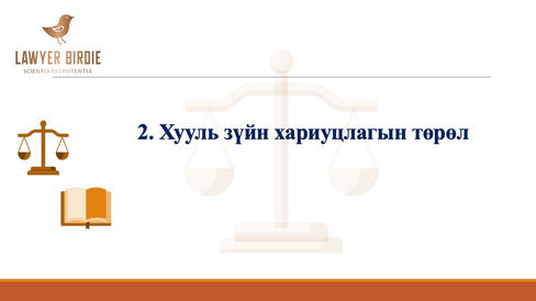 Хууль зүйн хариуцлагын төрөл