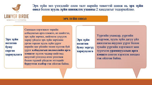 Хууль зүйн негатив позитив хариуцлага