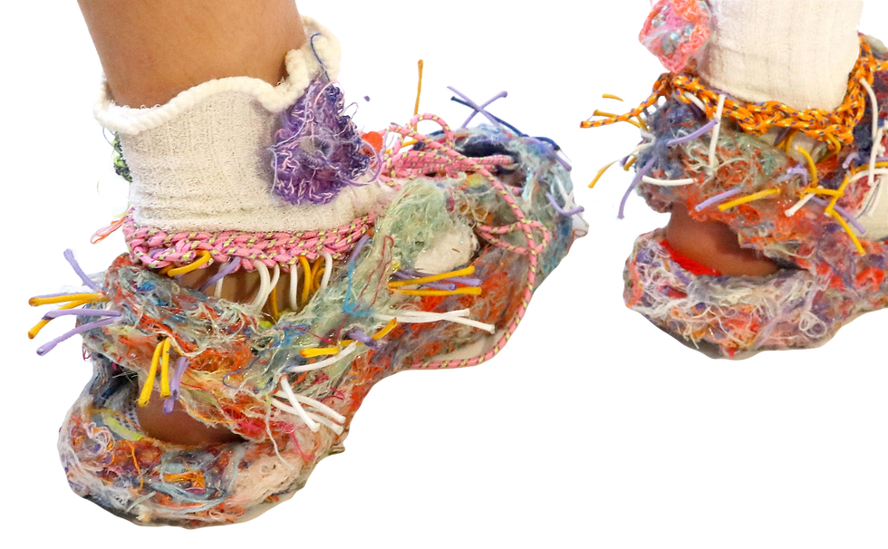 Thumbnail: HELOISE BOUTEILLE HAIRY SANDALS BARGAIN ARCHIVE