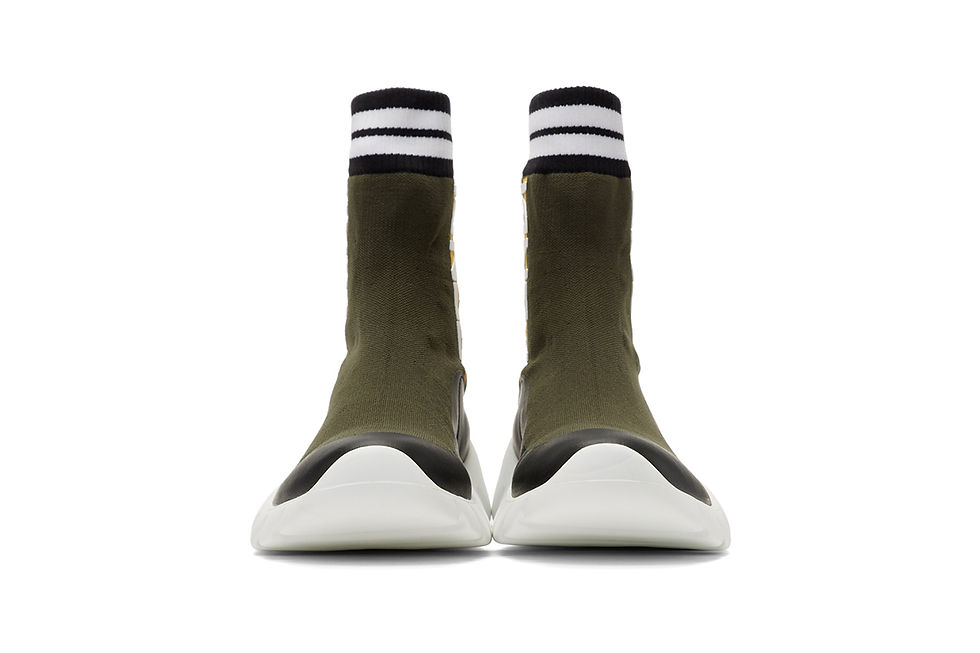 Thumbnail: FENDI "THINK LOVE" HIGH TOP SOCK SHOES