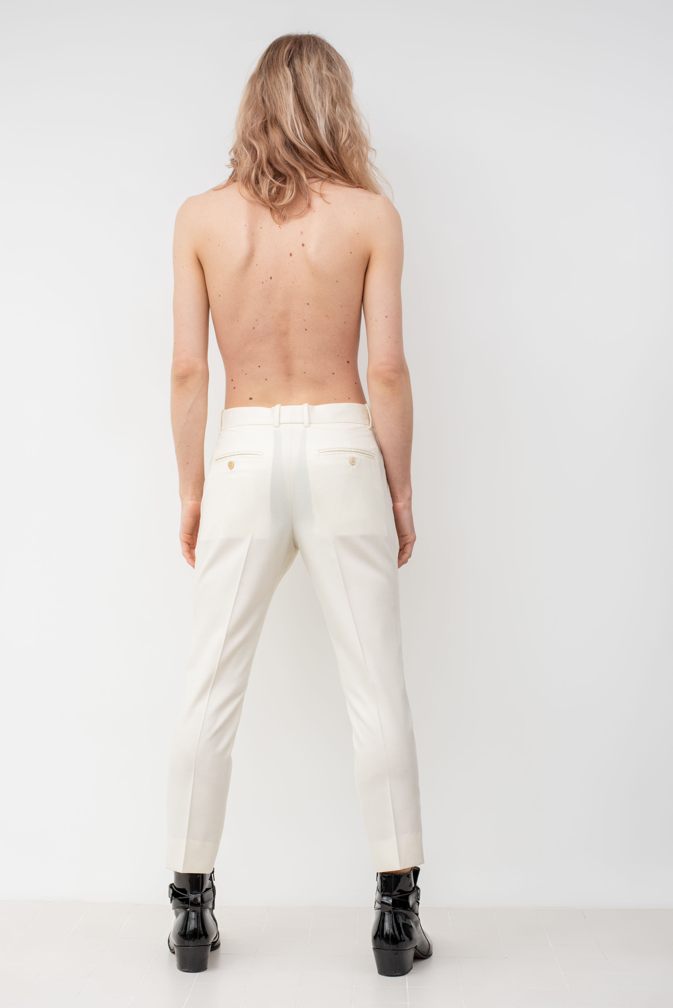 ALEXANDER MCQUEEN WHITE TROUSERS