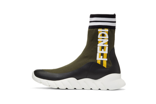 fendi high top sock sneakers