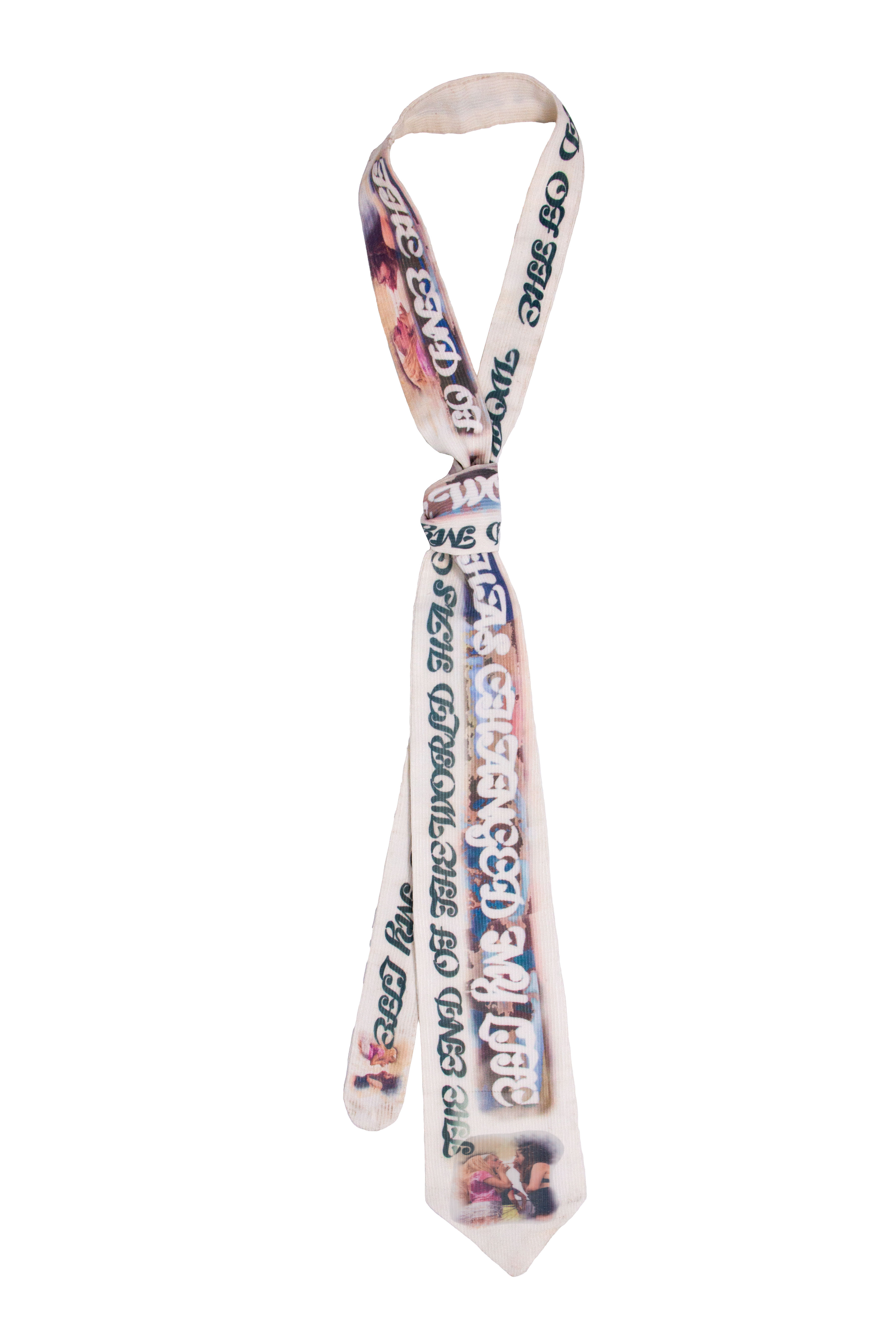 OLIVE WOODWARD END OF THE WORLD NECK TIE