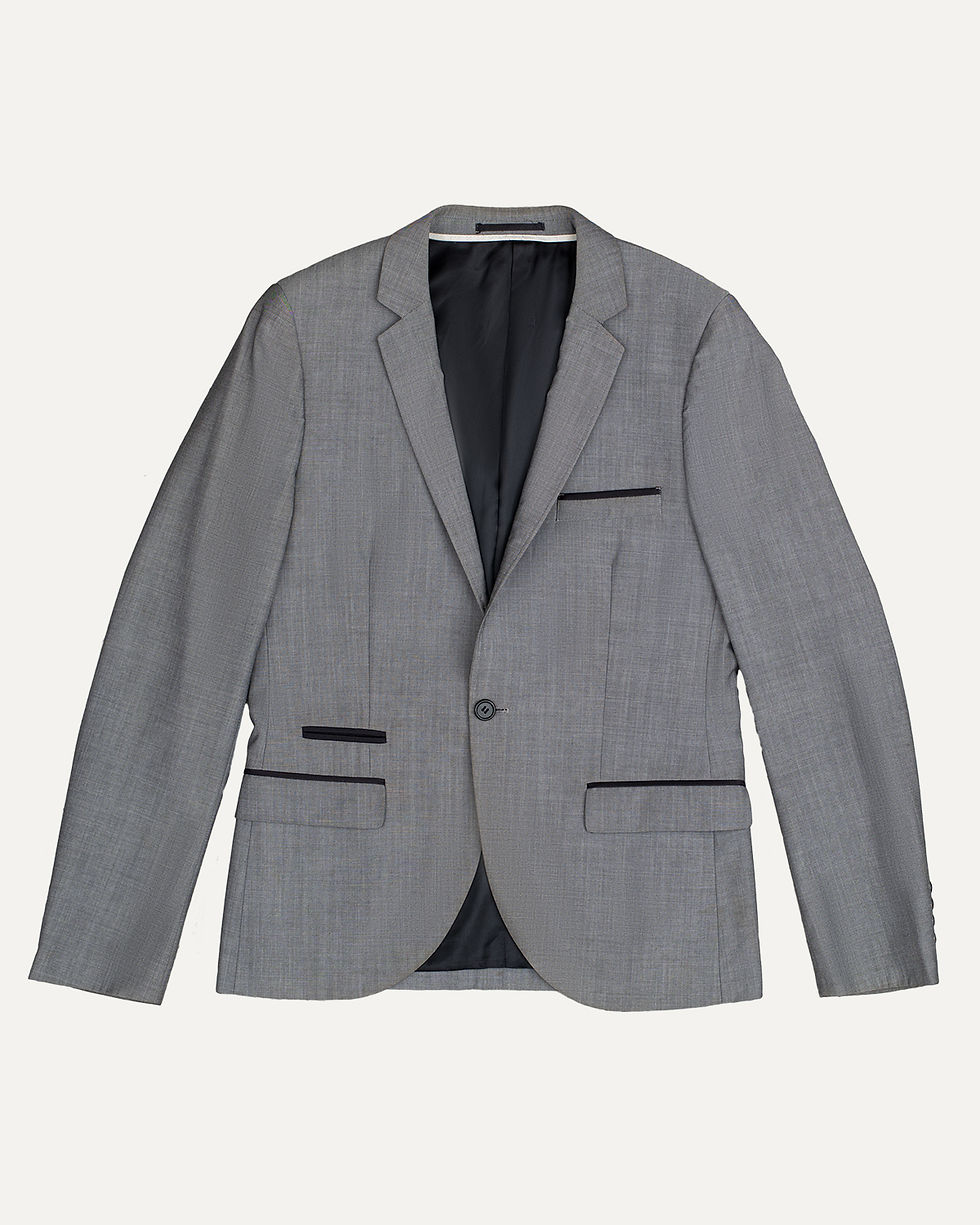 Grey suit jacket