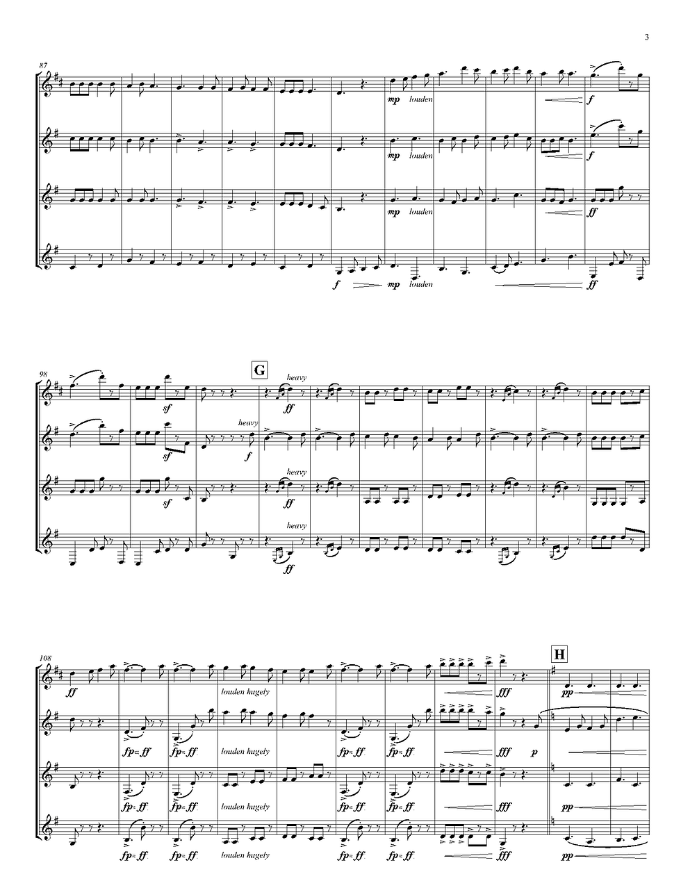 Thumbnail: Children's March (Clarinet Quartet)