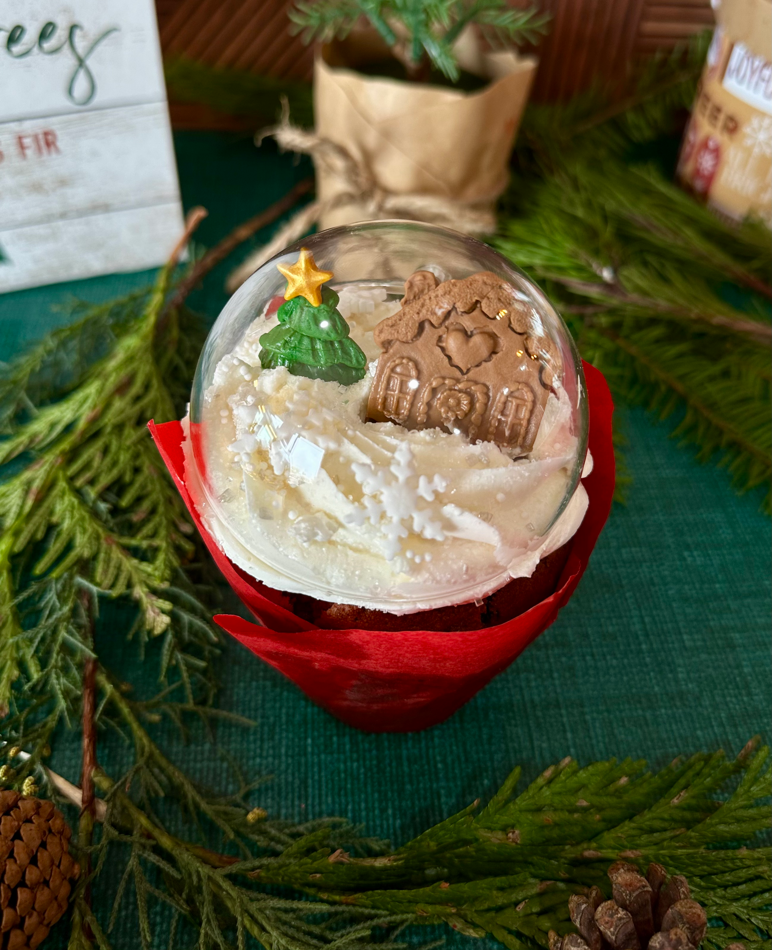 Snow Globe Cupcake