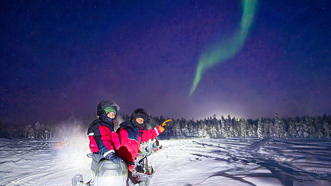 Arctic Night Snowmobile Safari, Levi — adults only