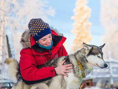Best choice for couples and families with older children. The husky sled ride itself will take around 1h, depending on the group size and weather. In the halfway you have option to switch drivers and our staff will take pictures of you with your team, so make sure to have your phones/cameras with you.