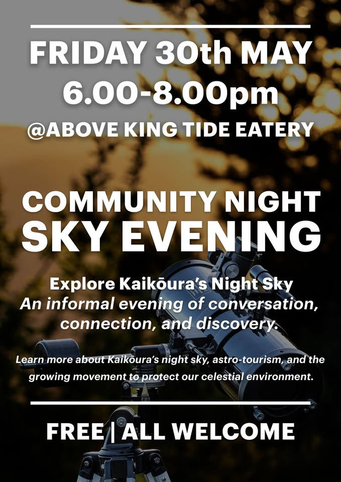 Explore Kaikoura's Night Sky Community evening