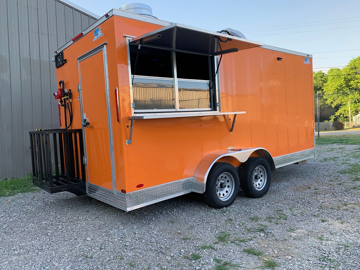 7x16 Equipped Kitchen Trailer