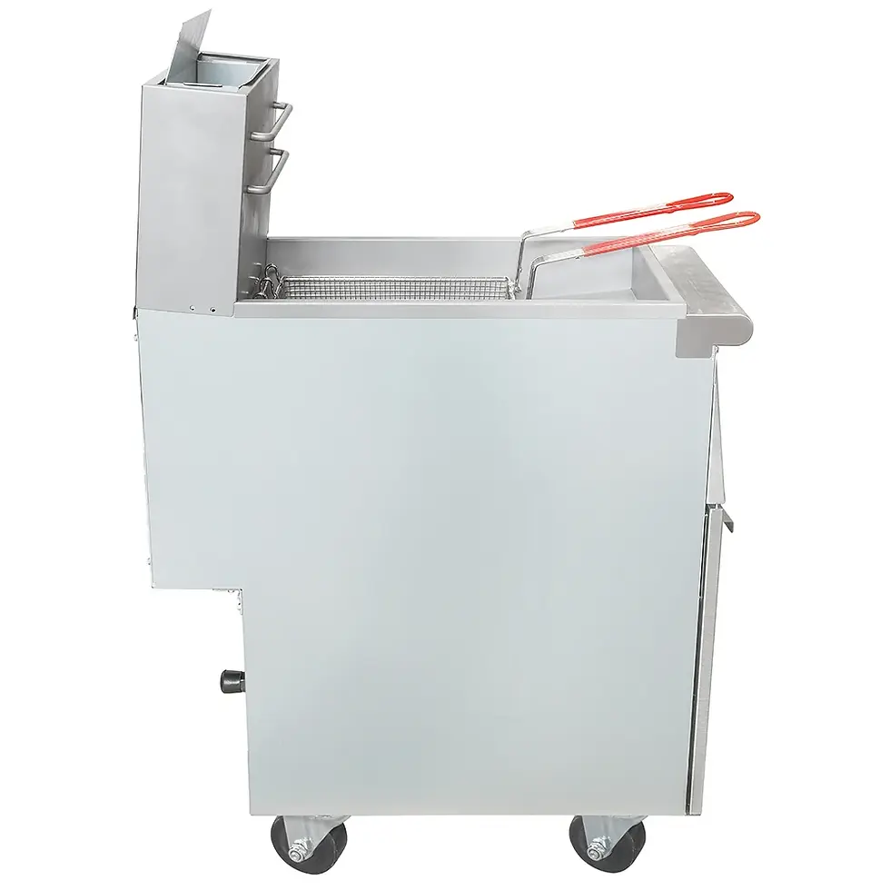 Thumbnail: MoTak MGF3-P-C Gas Fryer - (1) 40 lb Vat, Floor Model, Liquid Propane