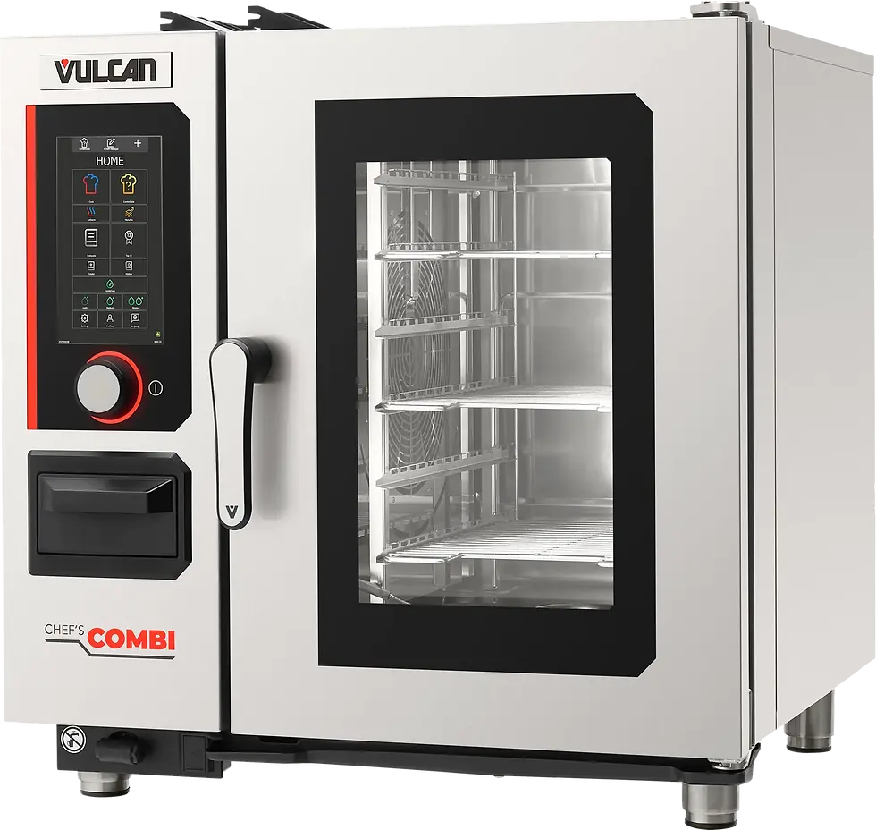 Thumbnail: Vulcan CHEF-61G 34 Inch Gas Combi Oven and Multifunction Cooking Equipment 58006