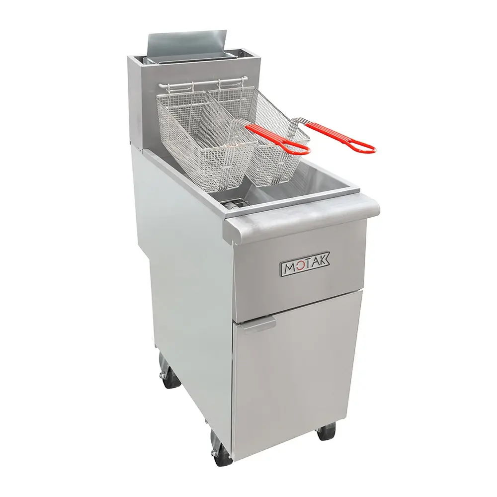 MoTak MGF3-P-C Gas Fryer - (1) 40 lb Vat, Floor Model, Liquid Propane