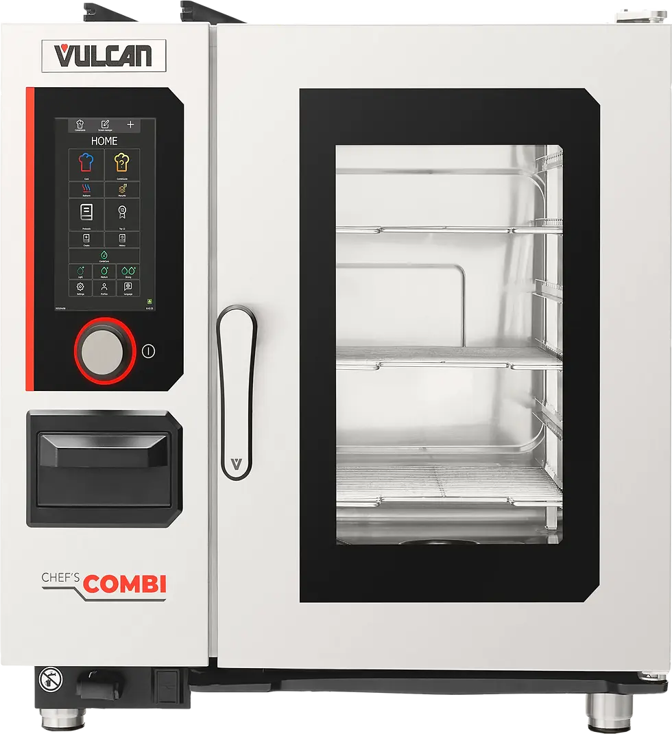 Thumbnail: Vulcan CHEF-61G 34 Inch Gas Combi Oven and Multifunction Cooking Equipment 58006
